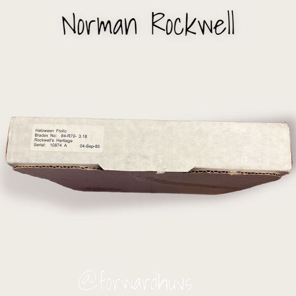 Norman Rockwell Heritage Collection Limited Edition Plate  “The Halloween Frolic - Picture 7 of 8